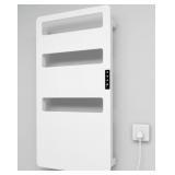 EVOKOR HEATED TOWEL RACK(35.4X18IN) WHITE