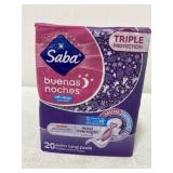 SABA, TRIPLE PROTECTION EXTRA LONG PADS, 20 PC