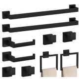 PNWNNH, 10 PC- MATTE BLACK BATHROOM ACCESSORIES,