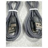 USB C -USB A CABLES 1METER 2 PACK