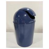 BLUE GARBAGE CAN 12IN X 7IN DIAMETER