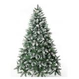 SENJIE, 5 FT. ARTIFICIAL FLOCKED CHRISTMAS TREE