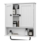 RRX WHITE BATHROOM WALL MOUNTED CABINET (25.8X