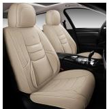 FULL COVERAGE LEATHER CAR SEAT COVERS FULL SET