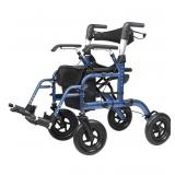 ELENKER ALL-TERRAIN 2 IN 1 ROLLATOR WALKER &