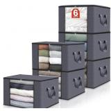 FAB TOTES, 6 PACK OF CLOTHES STORAGE BAGS, &