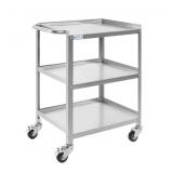 HALLY STAINLESS STEEL UTILITY CART 3 TIER NSF