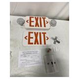 COMPACT LED EXIT SIGN, 18 X 7 IN.