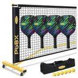 CHOIANA, PORTABLE PICKLEBALL NET WITH WHEELS, (W)