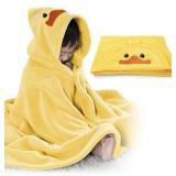 ROMASA BABY HOODED DUCK BATH TOWEL(27.5 X 55IN)