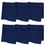 MICROFIBER LENS CLEANING CLOTHS 6PCS 8 x6IN