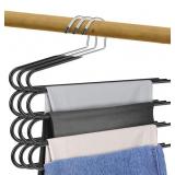 ERA ACCENTS SET OF 3 PANTS HANGERS 4 TIER (BLACK