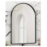 SUIDIA WALL MOUNTED ARCHED MIRROR (BLACK EDGING)