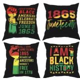 LAIPUTER 4PCK BLACK HISTORY MONTH PILLOW