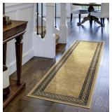 ANTEP RUGS  MODERN BORDERED 2X7FT RUNNER RUG