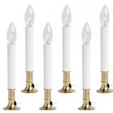 CREATIVE HOBBIES 6PCK AUTO SENSOR BRASS CANDLE -