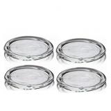 4 PACK GLASS CANDLE HOLDER 4IN CLEAR BEAUTIFUL