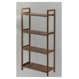 WOODEN 4-TIER STORAGE RACK(28X10X40IN)