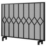 AMAGABELI GARDEN & HOME, BLACK FIREPLACE SCREEN,