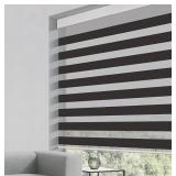 GRANDEKOR ZEBRA ROLLER BLINDS DARK GREY 48x72