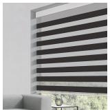 GRANDEKOR ZEBRA ROLLER BLINDS DARK GREY 48x72