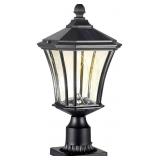 SOLAR POST LIGHT 8.86'L x 8.86'W x 19.5'H INCHES