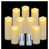 AIGNIS LED FLAMELESS CANDLES x9