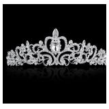 CRYSTAL TIARAS - SILVER 6IN DIAMETER