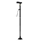 HUMOBI BLACK FOLDABLE WALKING CANE (30.5-37.5IN