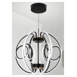 ADISUN MODERN LED GLOBE CHANDELIER (19.29 X