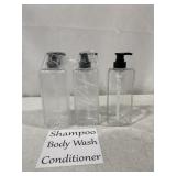 SHAMPOO BODY WASH AND CONDITIONER REUSABLE