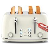 MUELLERHONE 4 SLICE RETRO TOASTER(BEIGE) 12X8IN