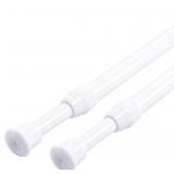 GINBEL DIRECT SET OF 2 TENSION CURTAIN RODS