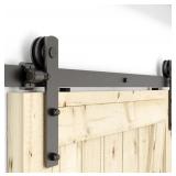 T SHAPED BIFOLD BLACK BARN DOOR FOR 2X 20IN DOORS