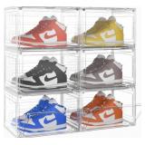 STACKABLE SHOE BOXES 10.8x13.2x8.6IN 6BOXES