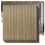 ART3D SLAT WALL PANEL(12PCS) 19.7 X 19.7IN WALNUT