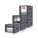 FAB TOTES 6 PACK CLOTHES STORAGE FOLDABLE 21.65'L