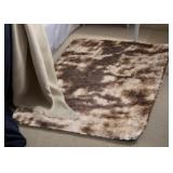 VAFODO 3X2FT SHAGGY FUZZY AREA RUG(TIE-DYE