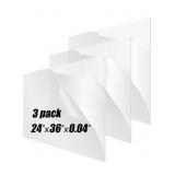 PET PLEXIGLASS SHEET/PANEL 24IN X 36IN X 0.04IN -