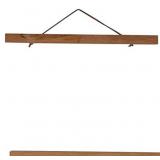 MAGNETIC POSTER FRAME HANGER, NATURAL TEAK - 20IN