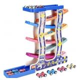 TMGOOYIER, WOODEN RACE TRACK TOWER TOY, 17.7 X