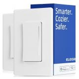 ELEGRP SMART DIMMER LIGHT SWITCH DTR30 - 2PK