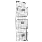 DESIGNSTYLES 3-TIER METAL WALL FILE