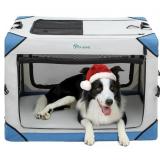 YITAHOME LARGE FOLDABLE DOG CRATE USED