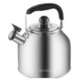 MAXCOOK 4L STAINLESS STEEL WHISTLING TEA KETTLE