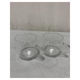 DOUBLE WALL ESPRESSO GLASS CUPS 4 x4IN 2PCS