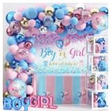 GENDER REVEAL PARTY SUPPLIES 92PC