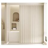 BTTN FOLDING SHOWER CURTAIN 72 x72IN