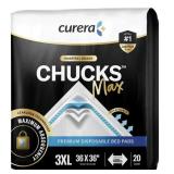 CURERA CHUCKS MAX PACK OF 10 DISPOSABLE BED PADS