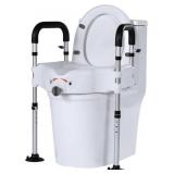 RASIED TOILET SEAT WITH HANDLES